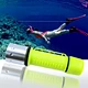 Portable Adjustable Wrist Strap Rechargeable Diving Flashlight Ip68 Led Underwater Dive Light